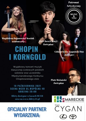 Koncert muzyki klasycznej "Chopin i Korngold"