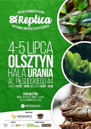 Pierwsza Olsztyńska Giełda i Wystawa Terrarystyczna Reptica