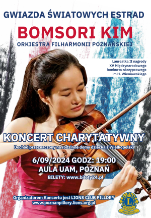 Koncert Bomsori Kim Poznań 6 września 2024