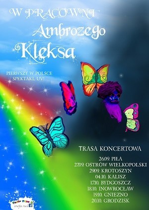 W pracowni Ambrożego Kleksa – pierwszy w Polsce spektakl w świetle UV dla dzieci i dorosłych .