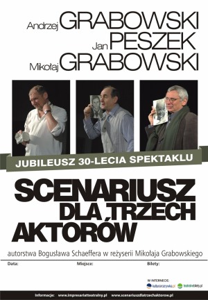 SCENARIUSZ DLA TRZECH AKTORÓW | 9.12.2019 Katowice