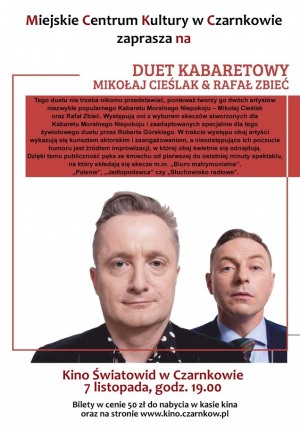 Duet kabaretowy Mikołaj Cieślak & Rafał Zbieć