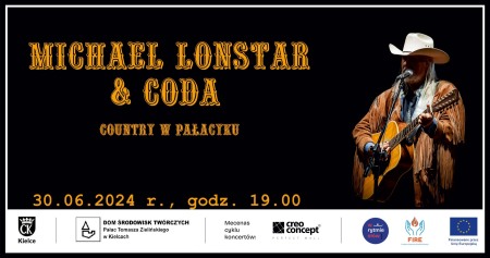 Bilety na wydarzenie - Michael Lonstar & Coda – Country w Pałacyku, Kielce