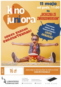 Bilety na wydarzenie - Kino Juniora - Ucieczka ze Zwierzowersum, Limanowa