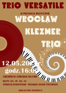 Bilety na wydarzenie - Trio Versatile - Wrocław Klezmer Trio, Oborniki Śląskie