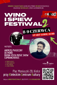 Bilety na wydarzenie - Wino i Śpiew Festiwal - II EDYCJA , Kielce
